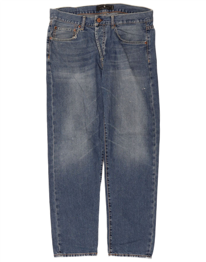 Męskie proste dżinsy Zara EU 44 Large W34 L29 Niebieskie