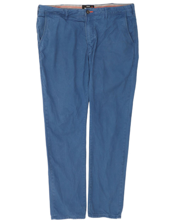 Męskie wojskowe spodnie typu chino Superdry W36 L32, niebieska bawełna