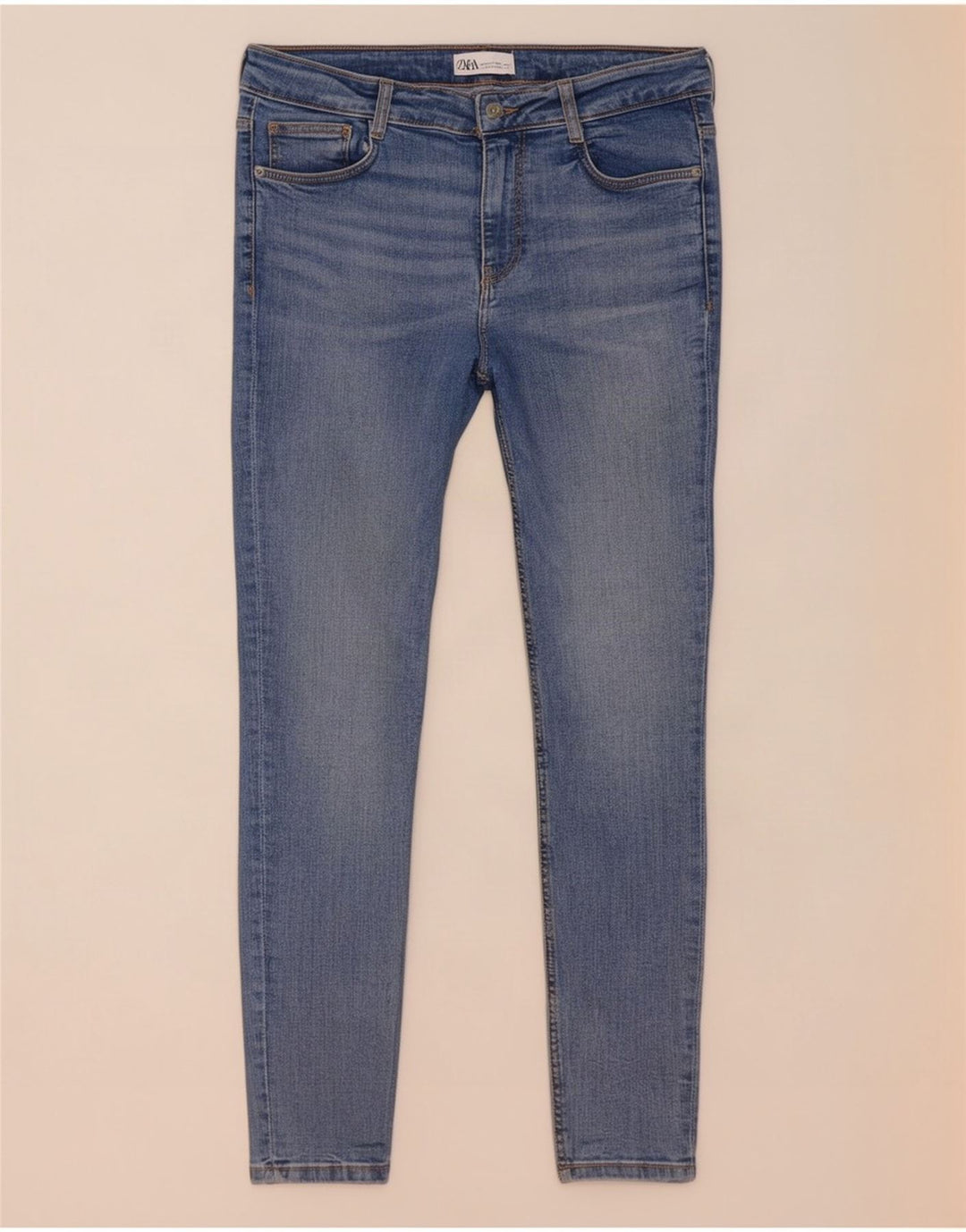 Damskie jeansy skinny Zara EU 40 Medium W30 L29 Niebieskie