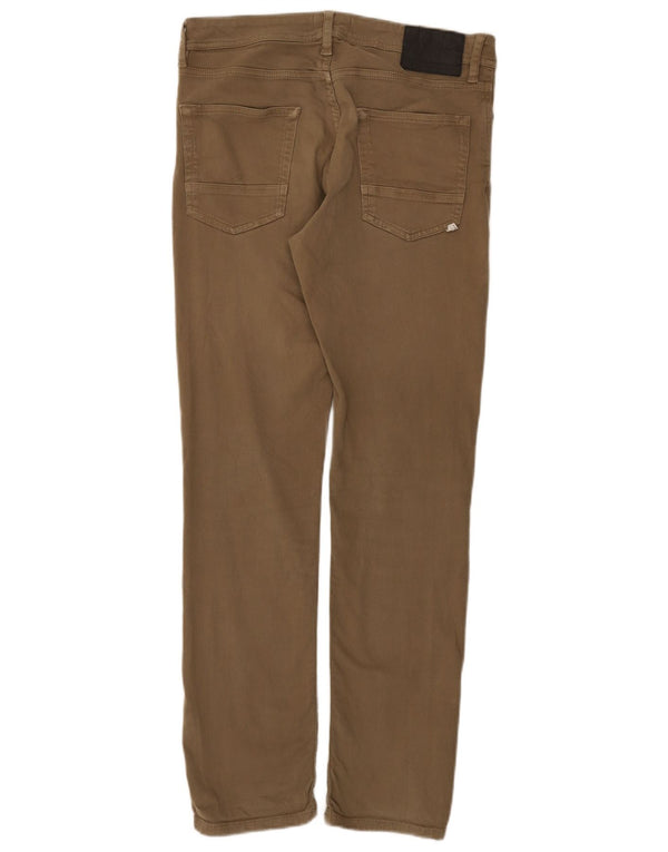 Męskie spodnie typu slim casual Jack & Jones W31 L32 Beżowa bawełna
