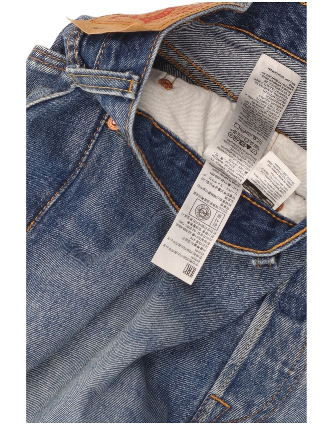 Męskie jeansy Levi's 501 Straight W36 L27 Niebieskie bawełniane