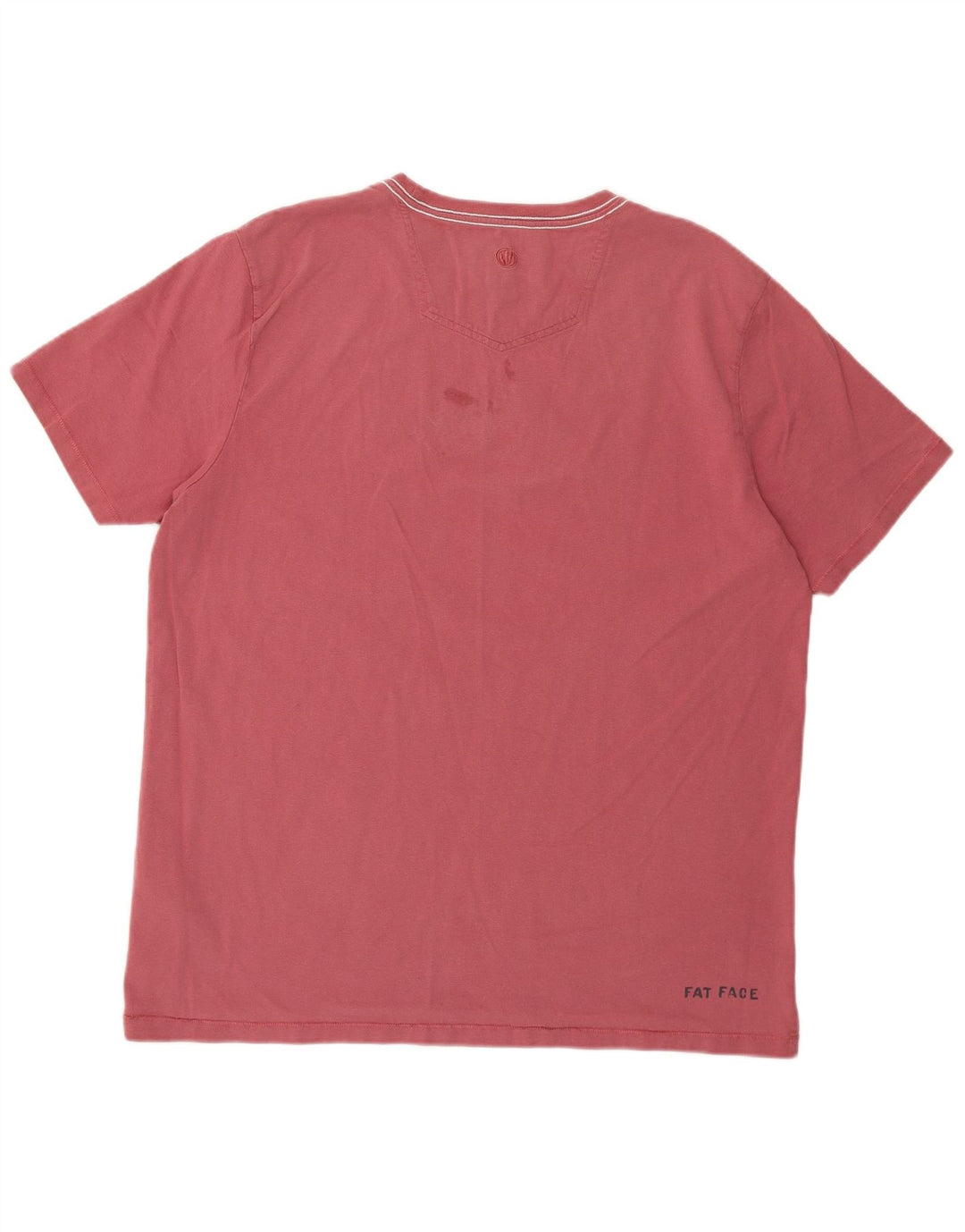 Męski T-shirt z grafiką Fat Face, duży, czerwony, bawełniany