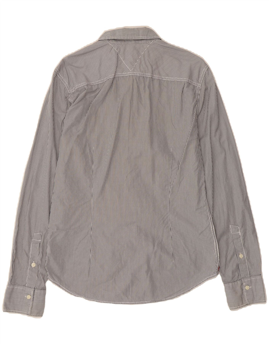 TOMMY HILFIGER Mens Shirt Medium Blue Striped Cotton Vintage Tommy Hilfiger and Second-Hand Tommy Hilfiger from Messina Hembry 