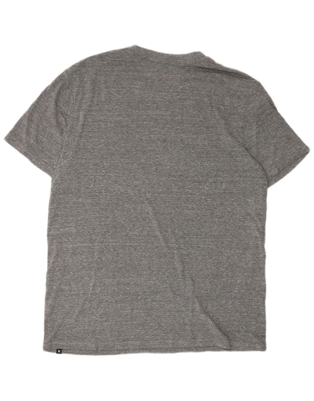 Męski T-shirt z grafiką Hurley, duży, szary, plamkowany poliester
