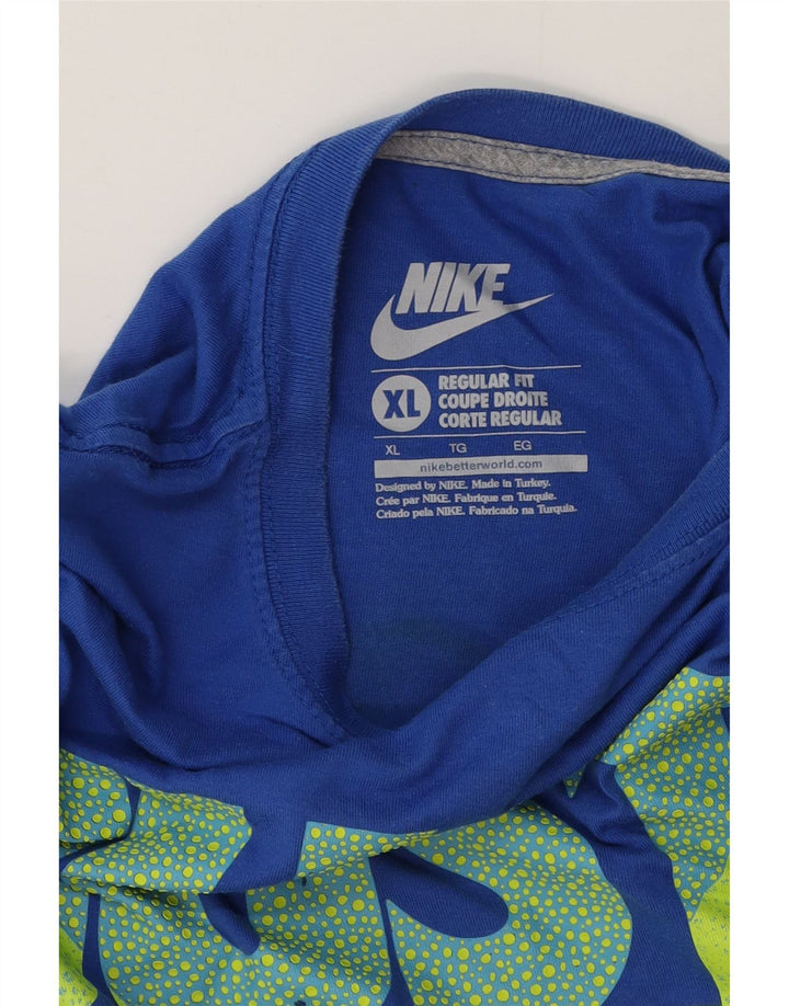Męski T-shirt Nike o regularnym kroju z grafiką, XL, niebieski