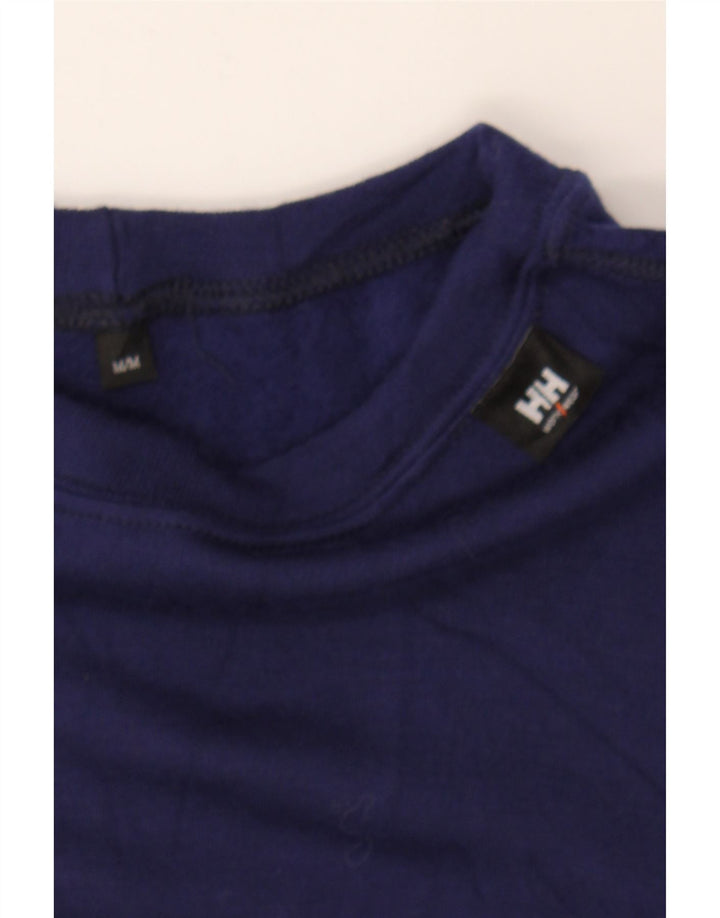 HELLY HANSEN Womens Top Long Sleeve UK 14 Medium Navy Blue Polyester Vintage Helly Hansen and Second-Hand Helly Hansen from Messina Hembry 