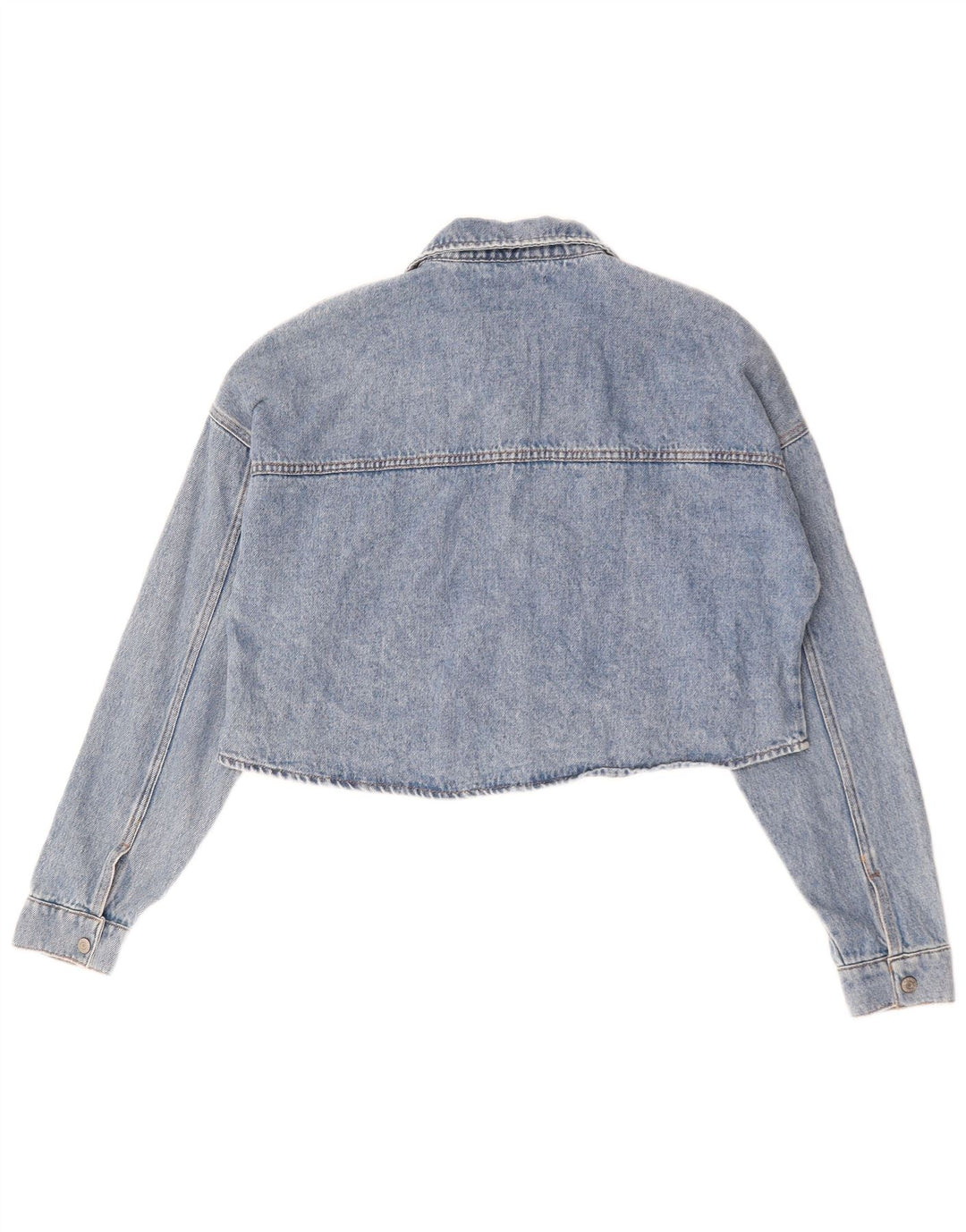 Damska kurtka dżinsowa Esprit Crop Oversize UK 10 Small, niebieska bawełniana