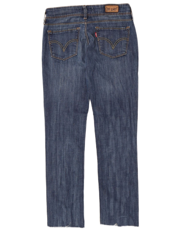 Damskie jeansy Levi's 571 Slim W30 L28 Niebieskie bawełniane