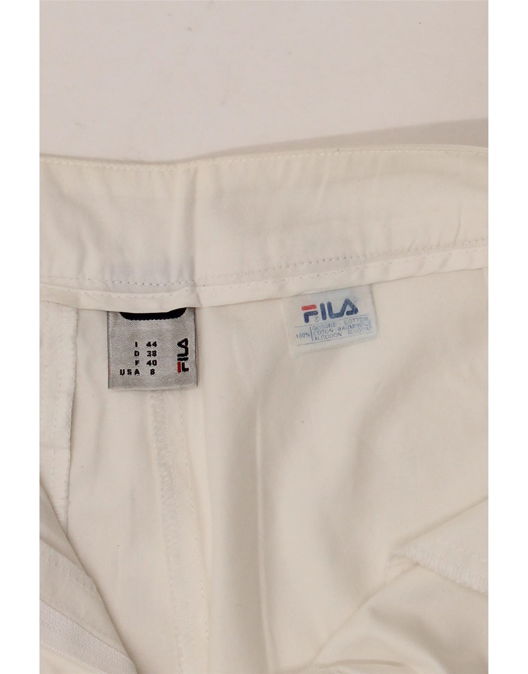 Damskie spodenki Chino FILA IT 44 Medium W30 Biała bawełna