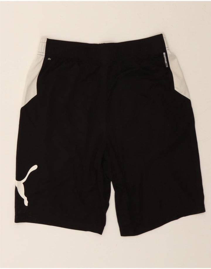 PUMA Mens Graphic Sport Shorts Medium  Black Colourblock Polyester Vintage Puma and Second-Hand Puma from Messina Hembry 