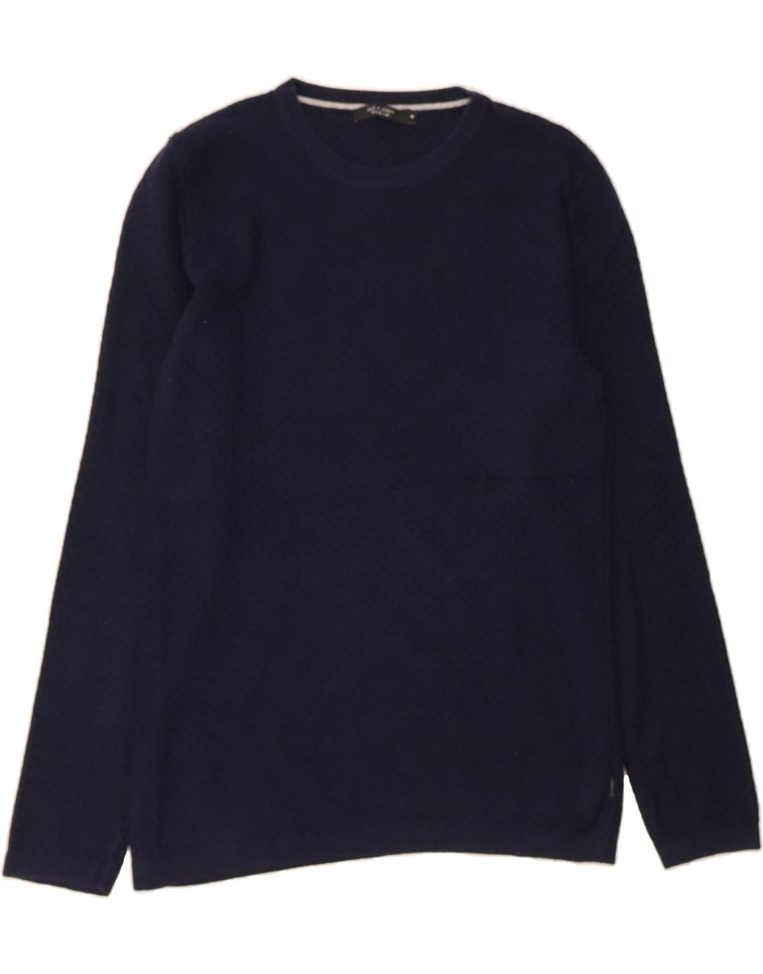 JACK & JONES Mens Premium Crew Neck Jumper Sweater Medium Navy Blue Vintage Jack & Jones and Second-Hand Jack & Jones from Messina Hembry 
