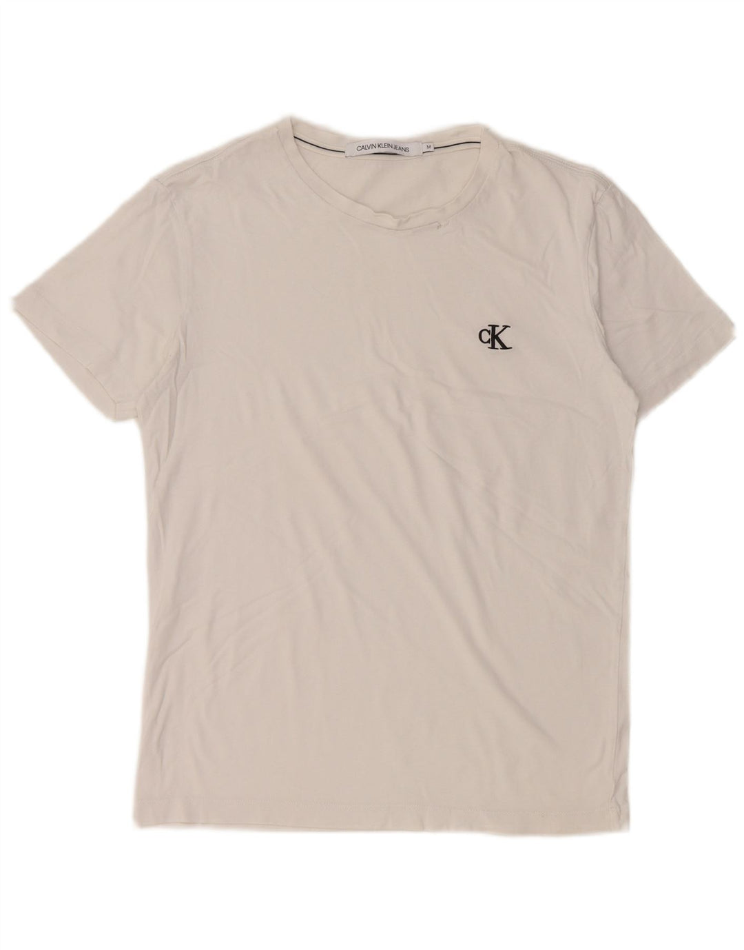 T-shirt damski CALVIN KLEIN Top UK 14 Średni biały