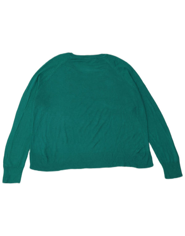 Damski sweter oversize z dekoltem w łódkę Zara UK 10 Small Green