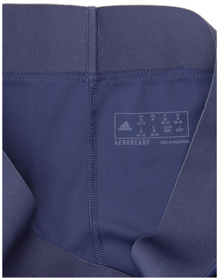 Damskie legginsy Adidas Aeroready UK 12/14 Średni granatowy