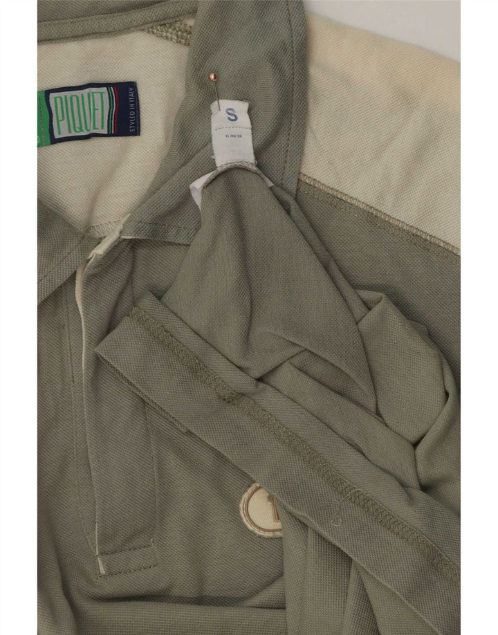 Męska koszulka polo Sergio Tacchini w małych zielonych blokach kolorów