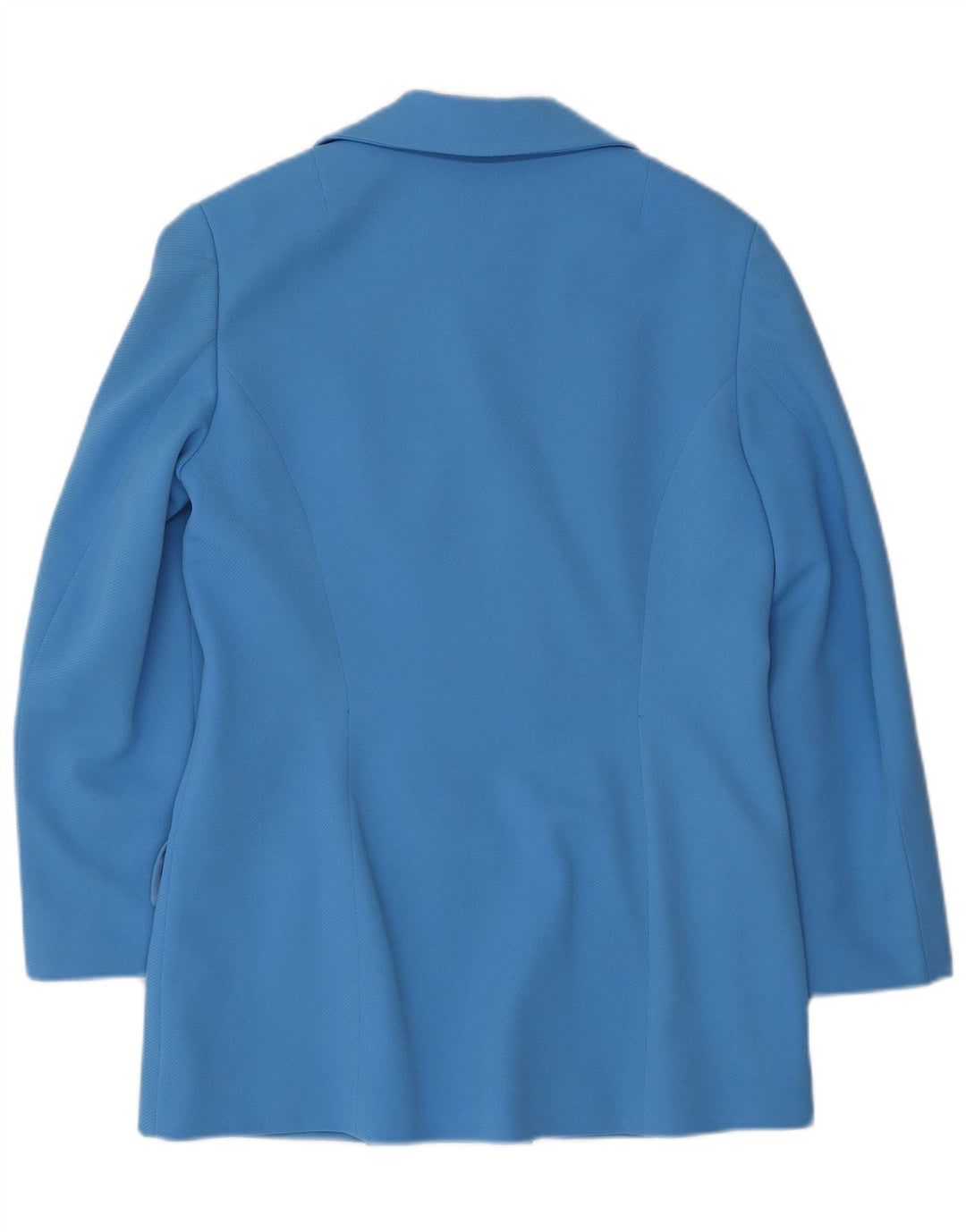 Damska marynarka dwurzędowa VINTAGE UK 12, średni niebieski