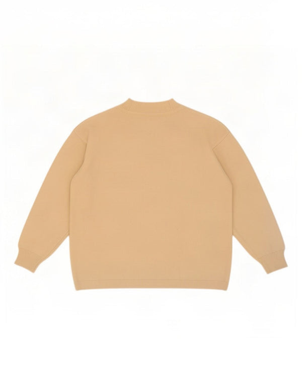 Sweter damski w stylu vintage z dekoltem w łódkę UK 16, duży w kolorze złamanej bieli