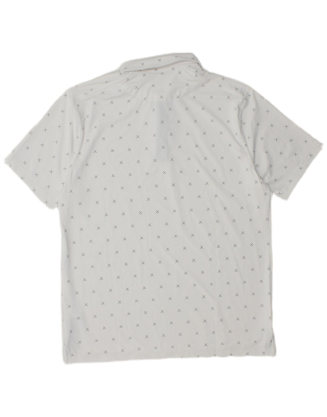 Męska koszulka polo Nike Dri Fit Średni biały geometryczny poliester