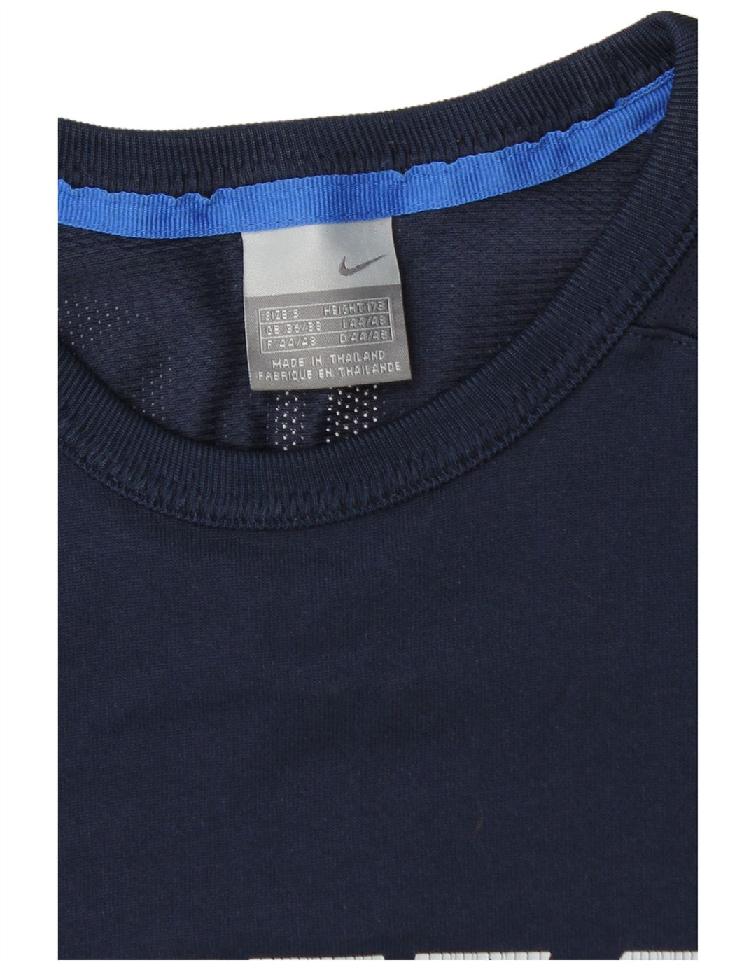 Męska koszulka graficzna Nike z długim rękawem, UK 36/38, mała, granatowa