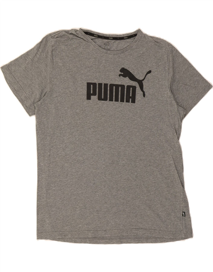 PUMA Mens Graphic T-Shirt Top XL Grey Cotton Vintage Puma and Second-Hand Puma from Messina Hembry 