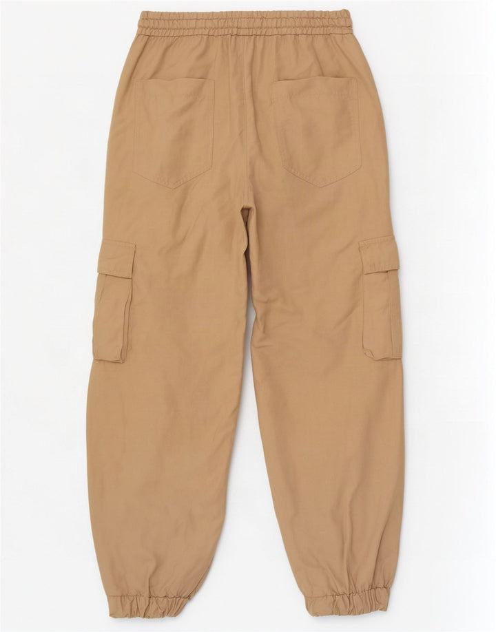 Spodnie damskie Zara Joggers Cargo Medium W28 L27 Beżowa wiskoza
