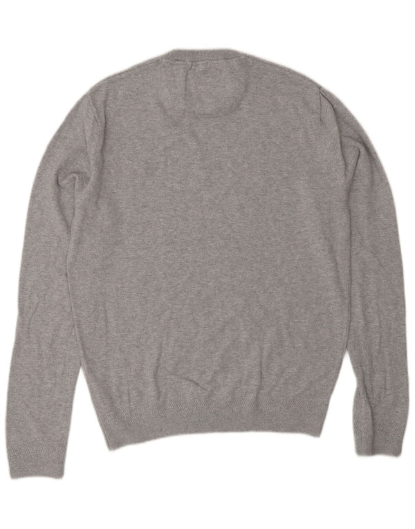 Sweter damski Jack Wills z okrągłym dekoltem UK 14, średnioszary, bawełniany w plamki