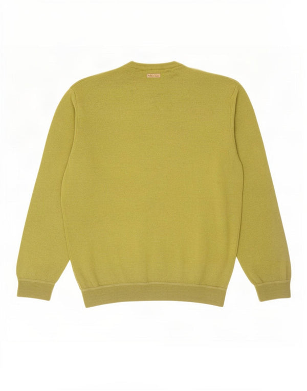 Marlboro Classics Męski sweter z dekoltem w kształcie litery V XL, zielona wełna