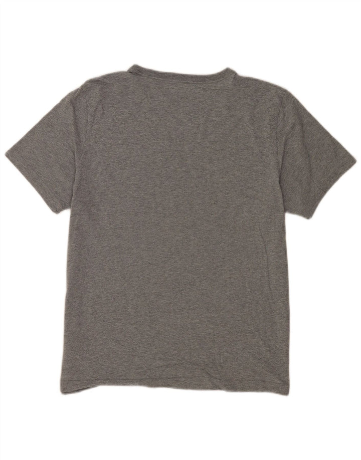 Męski T-shirt z grafiką Puma, duży, szary, bawełniany