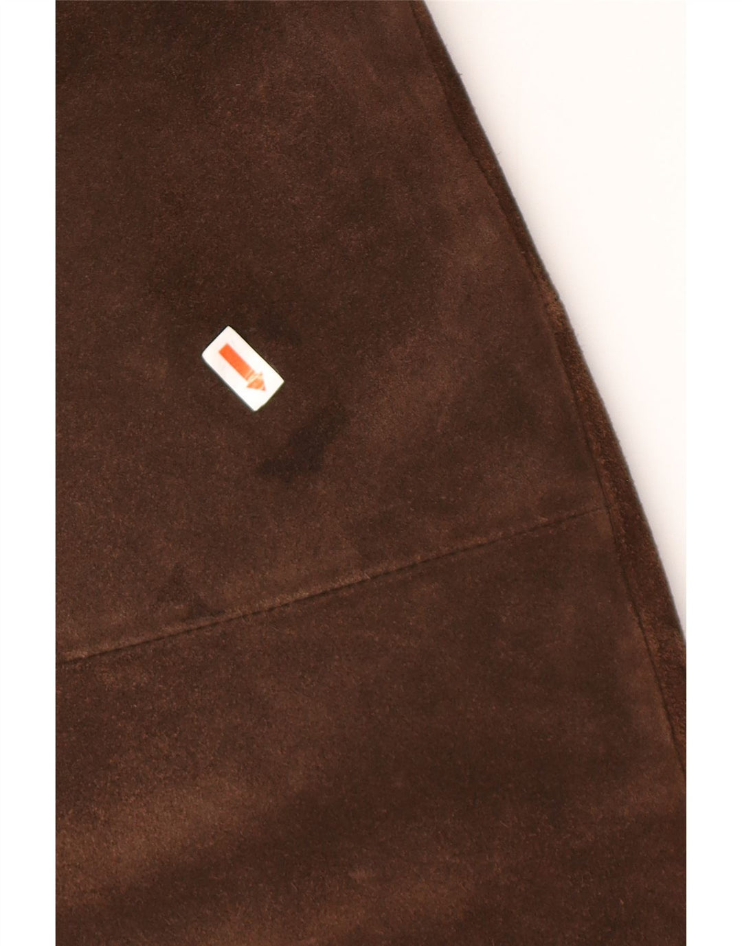 Vintage damski, oversize'owy, zamszowy płaszcz wiatrówka UK 18 XL, brązowy