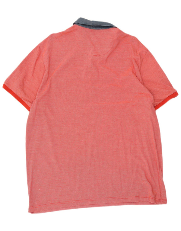 Męska koszulka polo Penguin XL w czerwone prążki