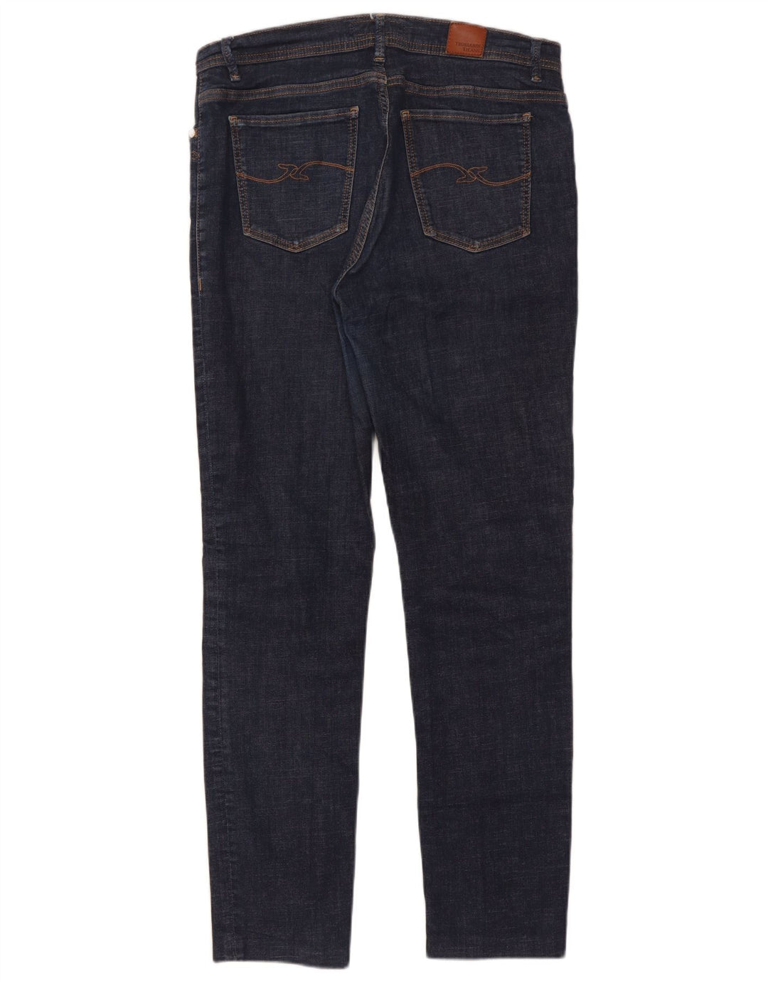 Damskie jeansy slim fit Trussardi W30 L29 granatowe