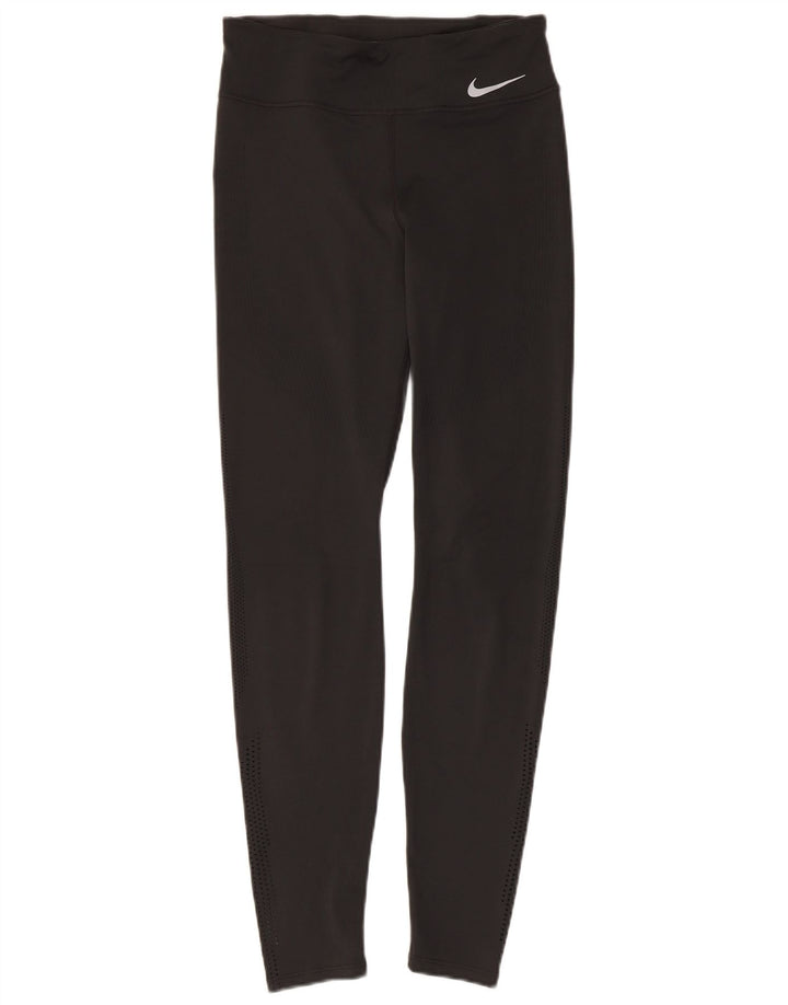 Damskie legginsy NIKE Dri Fit UK 8, małe, czarne