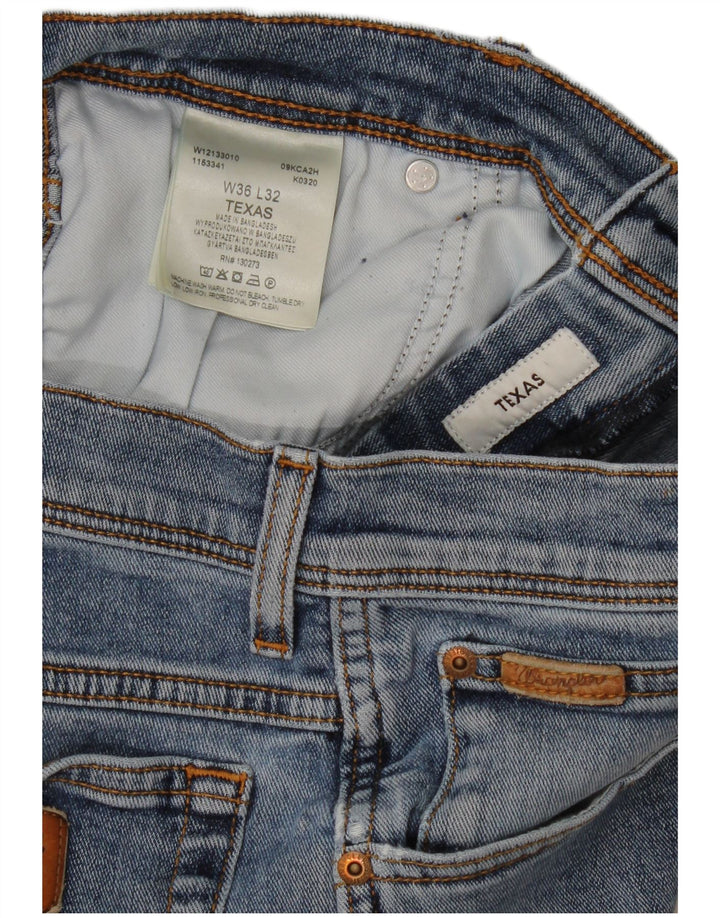 Męskie jeansy Wrangler Texas Straight W36 L29 Niebieskie, bawełniane