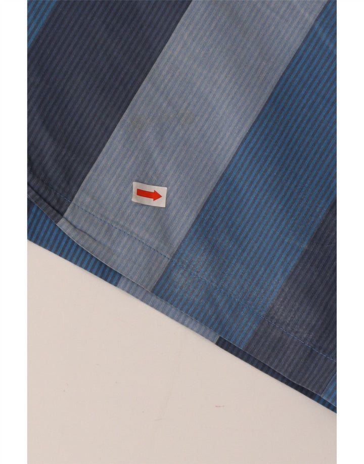 Męskie spodenki kąpielowe Lacoste, rozmiar 8, 3XL, bawełniane, niebieskie paski