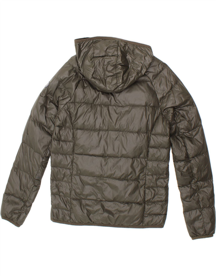 BEST COMPANY Womens Hooded Padded Jacket UK 16 Large Green Polyester Vintage Best Company and Second-Hand Best Company from Messina Hembry 