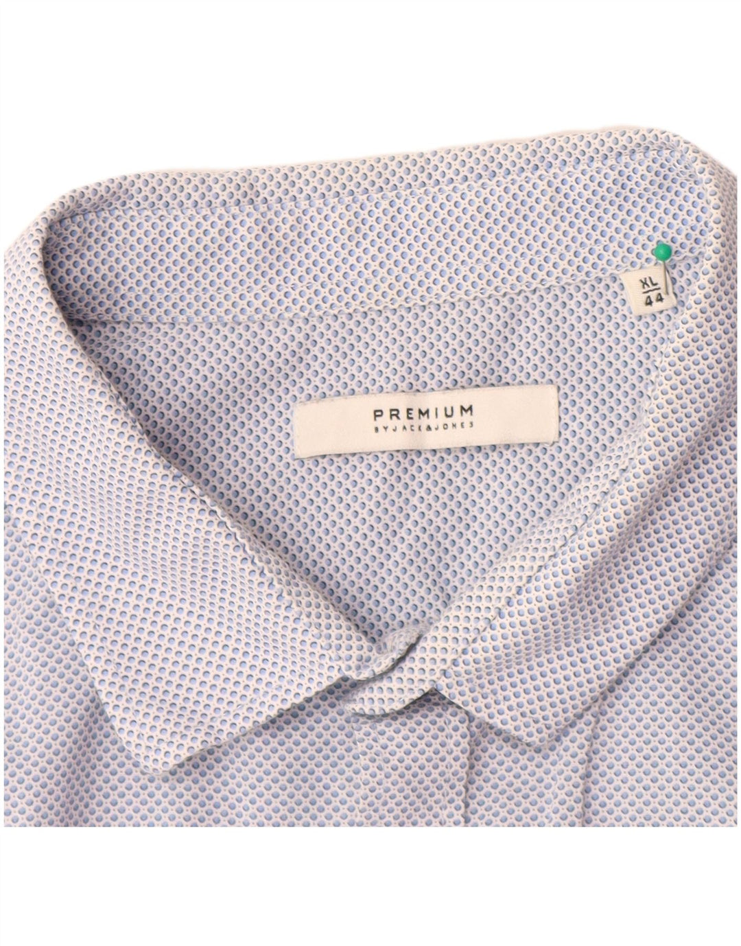 Męska koszula premium JACK & JONES, rozmiar 44, XL, bawełniana w niebieskie cętki