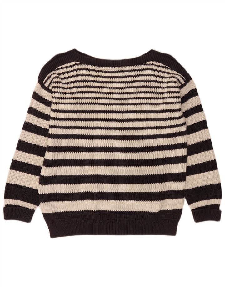 Marks & Spencer Damski sweter z dekoltem w łódkę, UK 14, średni granatowy