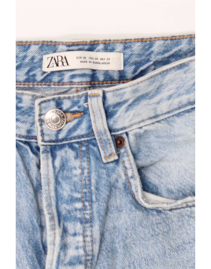 Damskie jeansy Zara w trudnej sytuacji, proste EU 36 XS W29 L26 niebieskie