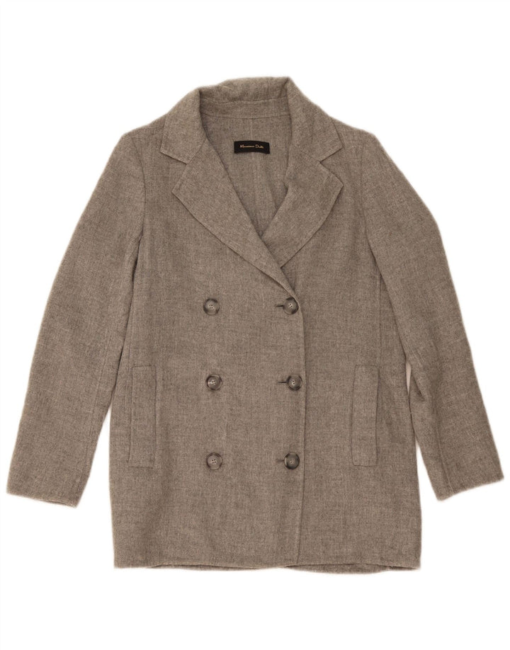 Damska marynarka oversize Massimo Dutti z podwójnymi piersiami, EU 36 XS, szara