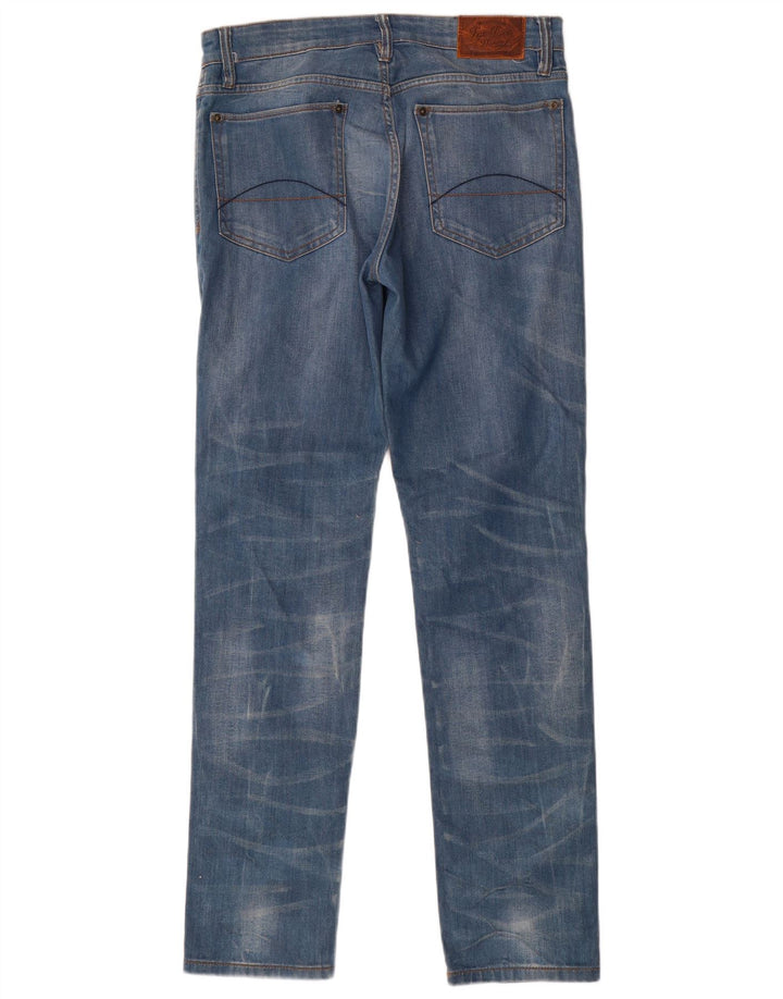 Męskie jeansy slim fit Fat Face W32 L32 Niebieskie bawełniane