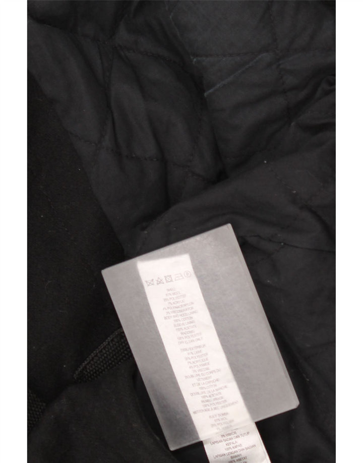 Płaszcz męski French Connection Pea Coat UK 40, duża czarna wełna