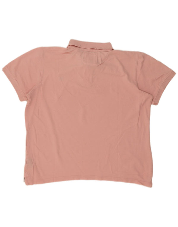 Crew Clothing Męska koszulka polo, duża, różowa, bawełniana