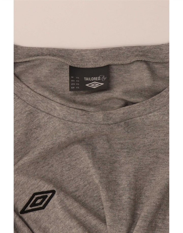 Koszulka męska Umbro Top 2XL, szara