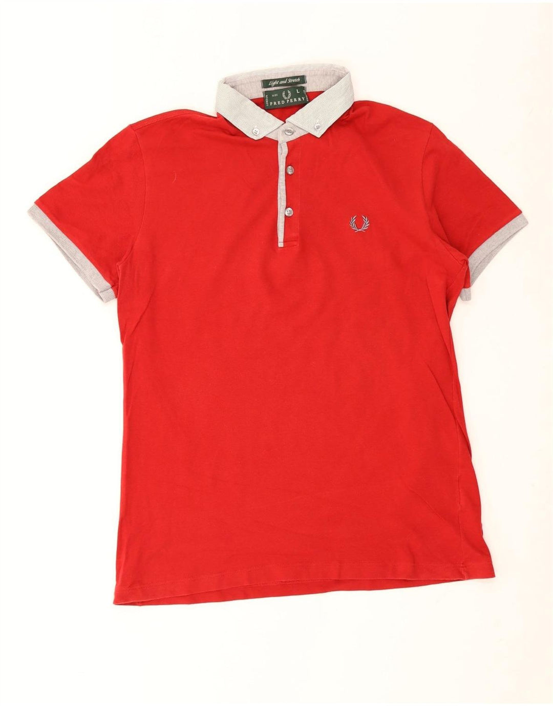 Męska koszulka polo do rugby Fred Perry, duża, czerwona, bawełniana