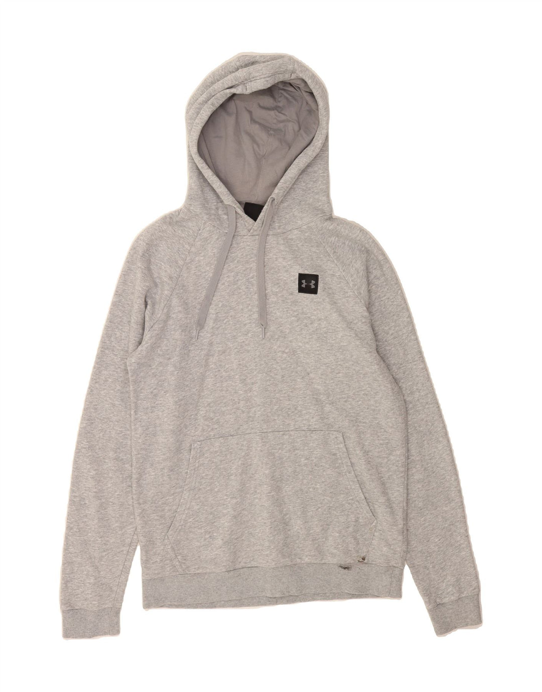UNDER ARMOUR Mens Hoodie Jumper Small Grey Cotton Vintage Under Armour and Second-Hand Under Armour from Messina Hembry 