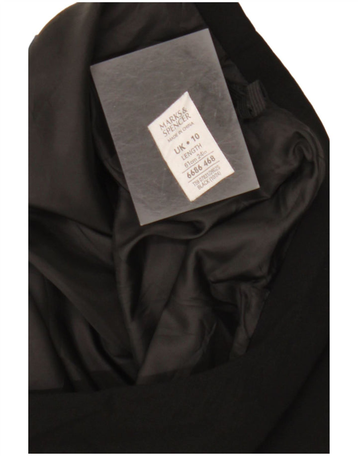 MARKS & SPENCER Womens A-Line Skirt UK 10 Small W28  Black Polyester