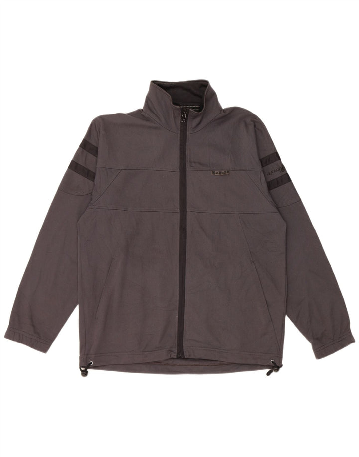 Męska kurtka dresowa ASICS o luźnym kroju XS, szary poliester