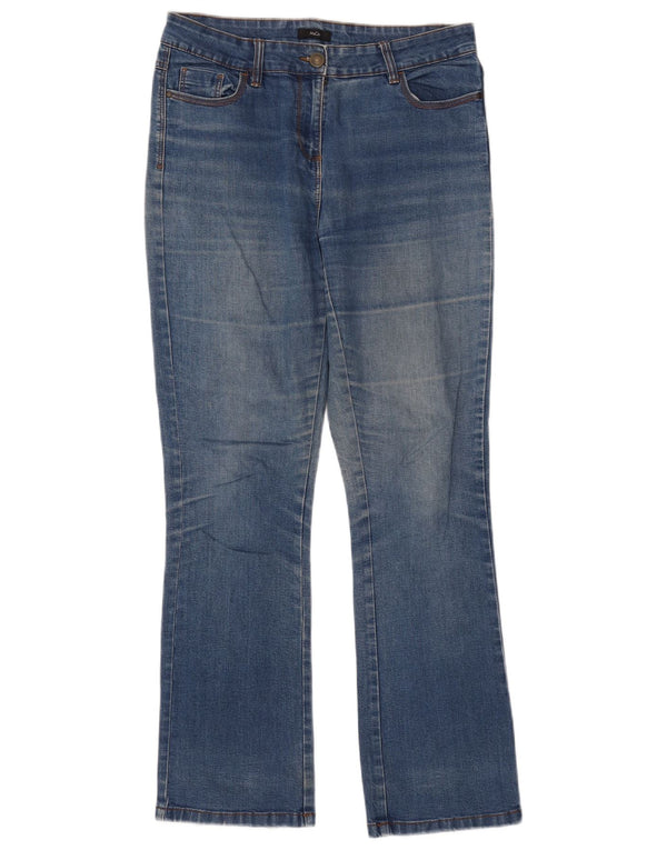Damskie jeansy Bootcut M&Co UK 10 Small W32 L31 Niebieska bawełna