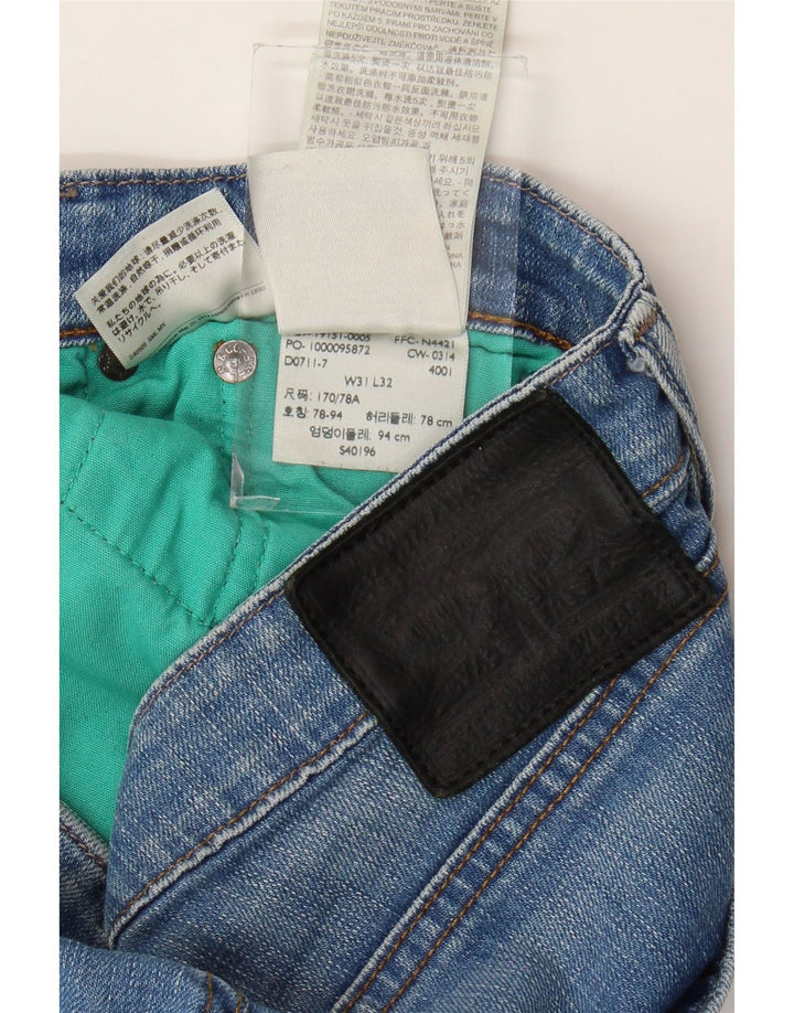 Męskie jeansy slim fit Levi's W31 L32 Niebieskie bawełniane