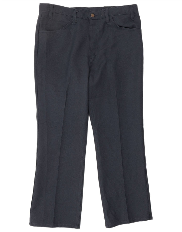 Męskie proste spodnie codzienne LEVI'S W36 L30 Granatowy poliester